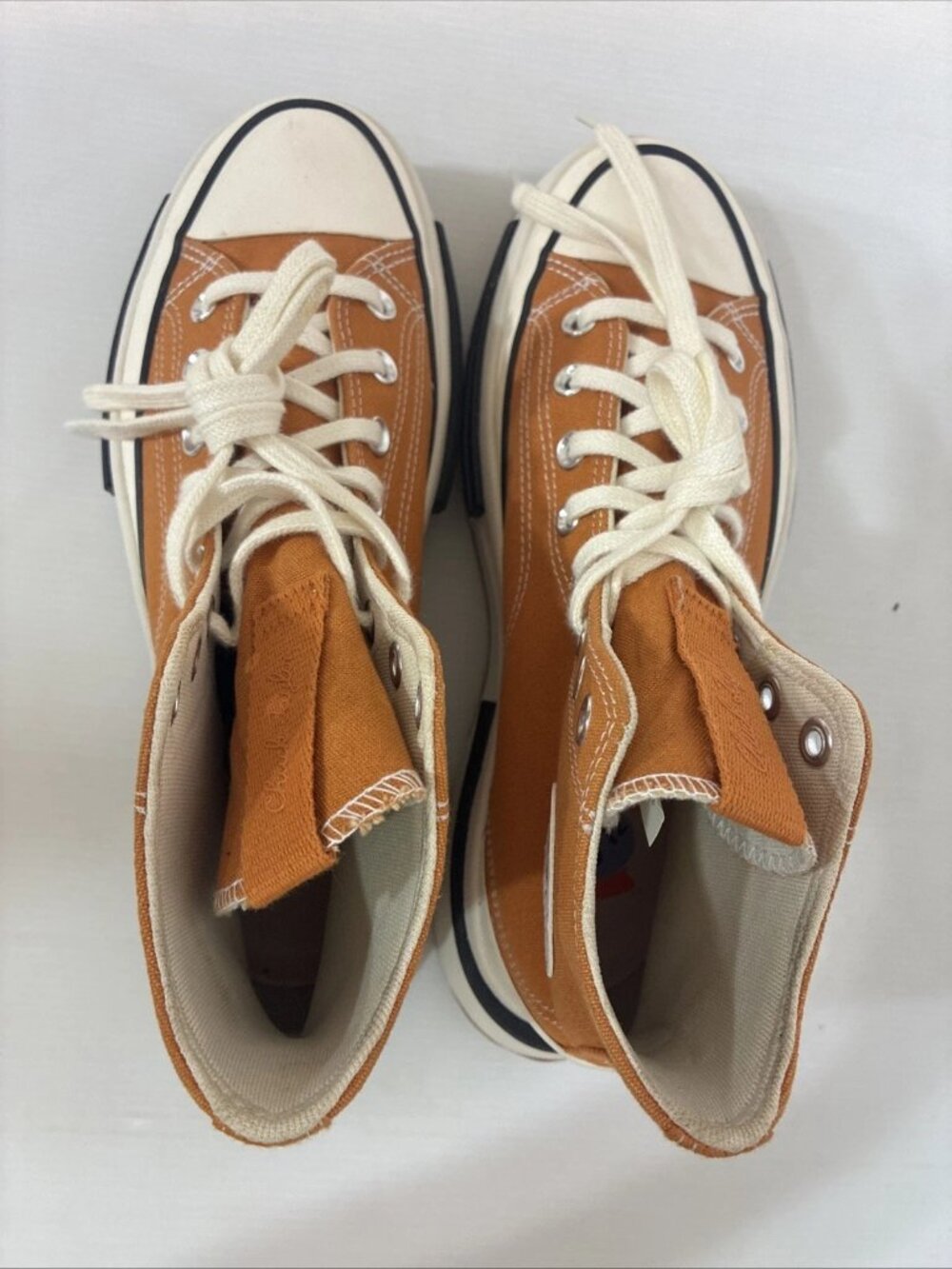 Converse Run Star Legacy CX High Top Platform Sneakers Monarch Orange Size 8.5 - Picture 3 of 9
